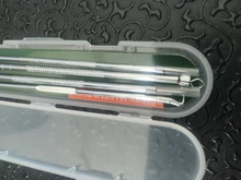 MAANGE 4 unid/set acero inoxidable, espinillas Kit de extracción corrector de acné Extractor para espinillas removedor de agujas cosméticos herramienta de limpieza