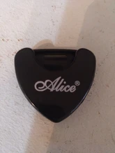 Guitarra elegir titular de plástico carcasa de plectro con adhesivo de la guitarra cajas de almacenamiento para 1-3 piezas selecciones de guitarra