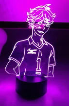Led-Night-Light Table-Lamp Hinata-Figure Manga Gadget Bedroom-Decor Acrylic Anime Haikyuu