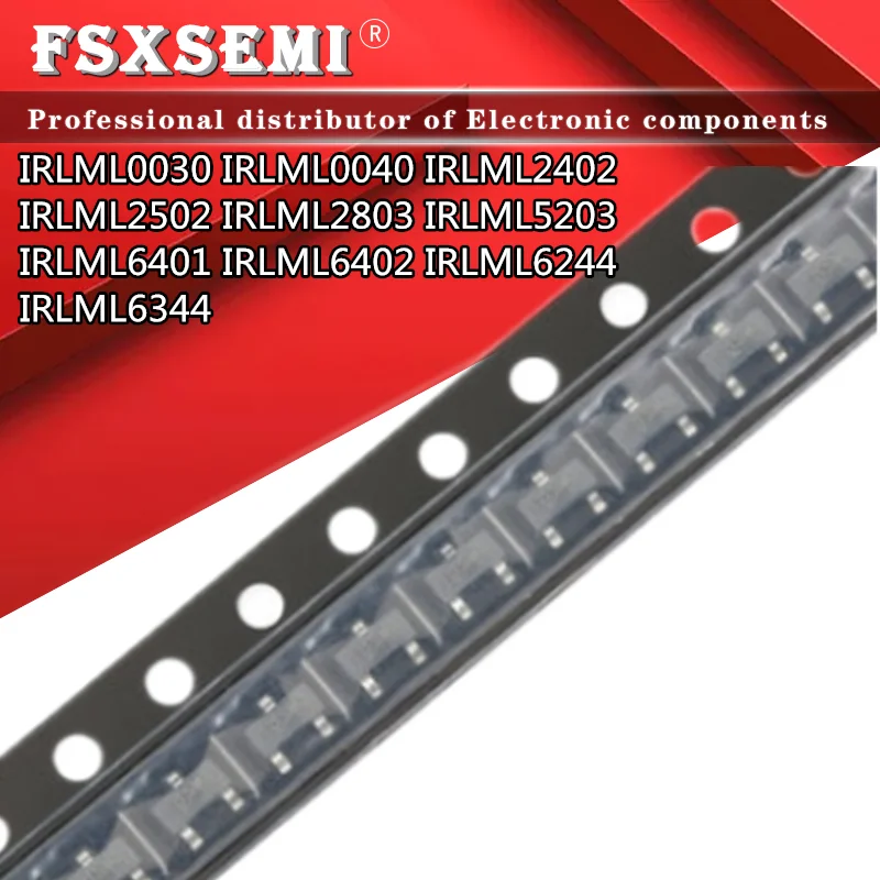 50pcs IRLML2502TRPBF SOT23 IRLML2502 SOT SOT-23 IRLML2402 IRLML2803 IRLML0030 IRLML5203 IRLML6344 IRLML6402 IRLML6401 IRLML6244 |