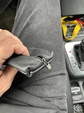 Funda de cuero para llaves de coche para hombre y mujer, carteras con llavero, funda para llaves, organizador de tarjetas