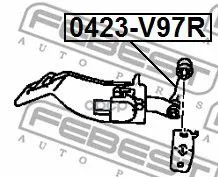 Тяга Датчика Положения Кузова Задняя Febest 0423v97r Febest арт. 0423V97R
