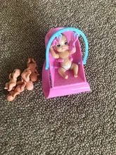 Cuna de combinación para madre e hijo de Barbies para mujeres embarazadas, silla colgante pequeña de 11,5 pulgadas, acceso de juguete de plástico, novedad de 2020
