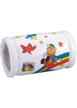 

Inflatable tube with balls