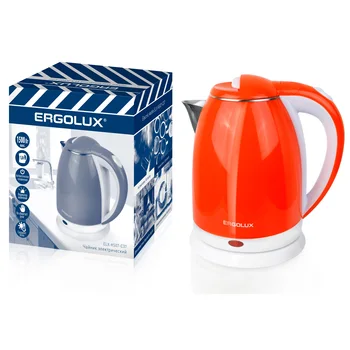 

Kettle ergolux elx-ks07-c37 stainless steel/plastic, 1500 W 1,8л, 220-240в