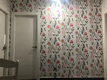 Flower Wallpaper Self-Adhesive Bedroom Kitchen Living-Room Home-Decoration Floral Modern
