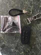 Cuero Luminoso de llave de coche para gran pared Haval Coupe H7 H8 H9 GMW H6, cubierta pequeña a rayas de Color, carcasa del mando a distancia, llavero