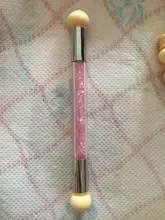 Cabezales reemplazables de esponja de doble punta, para polvo de purpurina, esponja para pincel de uñas, cabezal de punteo, herramienta para bolígrafo degradado, 5 uds./10 Uds.