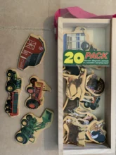 Wooden Toys Animal-Puzzle Magnetic-Sticker Dinosaur Colorful Building Forest Cartoon-Animals