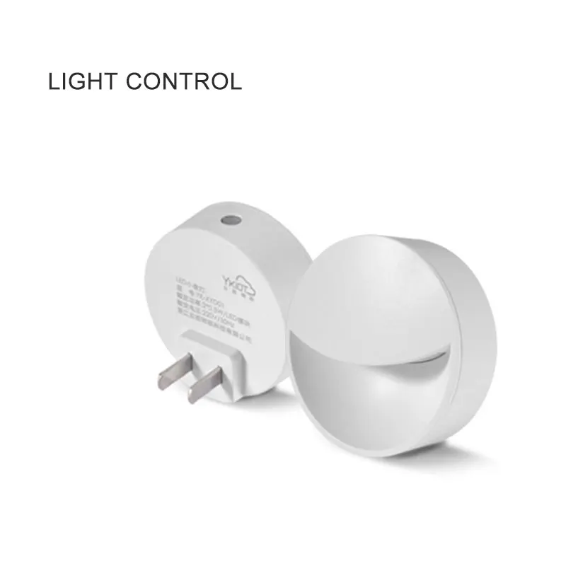 

LED Night Light With Lighting Control Sensor Wall Lamp Mini Plug Night Light For Children'S Creative Gift Home Decor Lighting