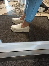 AIYUQI de primavera zapatos de mujer Zapatos estilo británico 2021 nueva suela gruesa estilo universitario informal mocasines de cuero genuino zapatos de moda Zapatos de las niñas