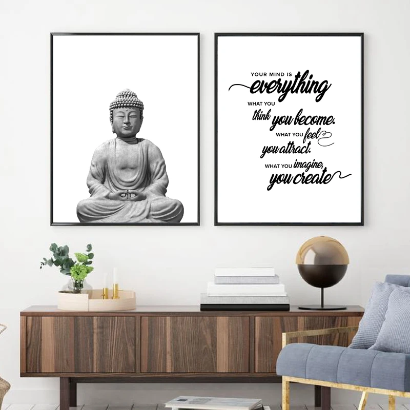 Buddha wall art print