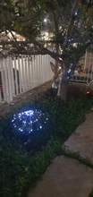 Solar Powered Outdoor Grass Globe Dandelion Lamp 90/120/150 LED For Garden Lawn Lawn