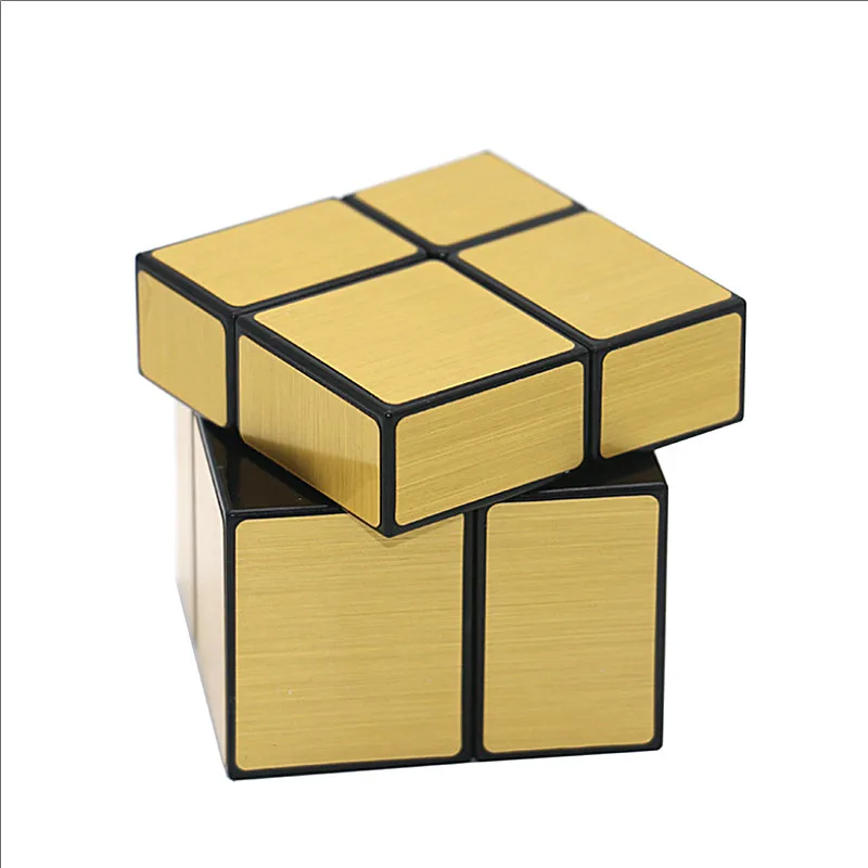 QiYi зеркало 2x2X2 волшебный куб qiyi 2x2 зеркальный пазл волшебный куб 2x2 скоростной зеркальный пазл игрушечные кубики игра зеркальный куб