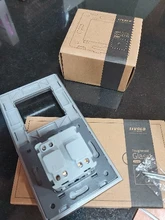 Livolo – Enchufe de pared de plástico blanco. VL-C7-C1EU-11, Toma de corriente estándar europeo, DIY