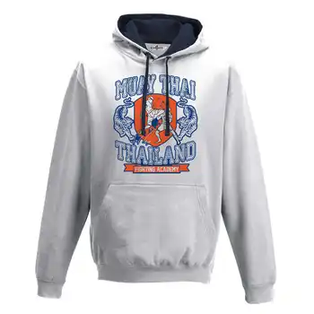 

Hood Sweatshirt Two-Color Men Muay Thai Thailand Fight Academy Sports Boxing Clinch 1 S