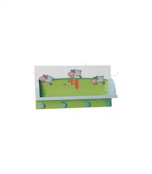 

Child hanger with shelf 903 sheep white and green bees