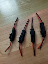 Juego de conector de cable eléctrico impermeable, sellado de vía de 2 pines, conectores automáticos con cable