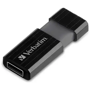 

USB stick 16 GB Store'n'Go PinStripe USB interface USB 2.0 retractable connector black color (10 PCs)
