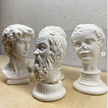 

New minimal büst models David - Hermes-Eros-Socrates Minimal Büst figurine miniature statue Antique minimal