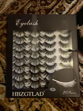 HBZGTLAD 2-20 pares 3D de visón pestañas falsas hecho a mano Wispy largo esponjosa pestañas falsas de ojos Natural extensión Kit de maquillaje Cilios