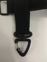 Guante de nailon multiusos, gancho, ventilador militar, guantes tácticos para exteriores, cuerda de escalada, almacenamiento, ajuste, guante para acampada, hebilla colgante