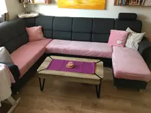 Seat-Cover Cushion Couch Sofa Velvet Elastic Living-Room Solid-Color Soft 