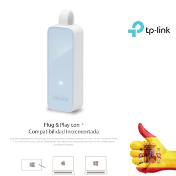 

CABLE ADAPTADOR DE RED USB TP-LINK 2.0 A ETHERNET A 100 MBPS UE200