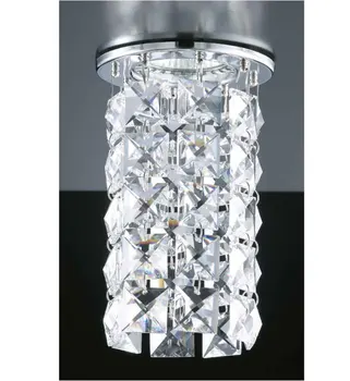 

Recessed metal polished chrome and crystal rhinestones asfour