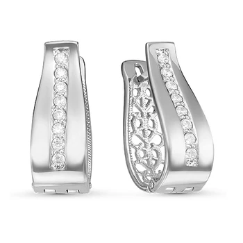 

Earrings made of silver with cubic zirconia