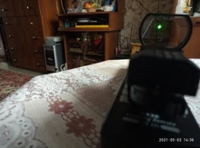 Mira telescópica de 20mm para rifle, óptica de caza, reflejo holográfico de punto rojo, mira Táctica de 4 retículas, mira de colimador