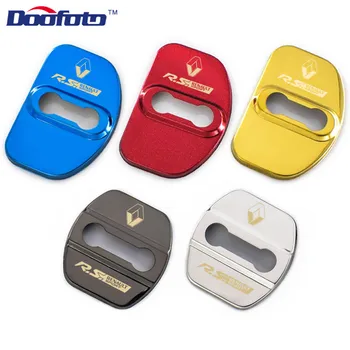 

Doofoto 4x Car Styling Door Lock Cover Accessories For Renault Sport Duster Megane 2 3 Clio Fluence Logan Captur Laguna Scenic
