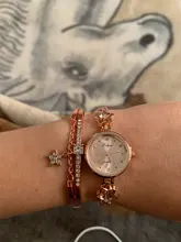 Marca Lvpai, conjunto de relojes de pulsera de lujo para mujer, estrella de diamantes de imitación, pulsera, reloj de vestir para mujer, nuevos relojes Zegarek Damski