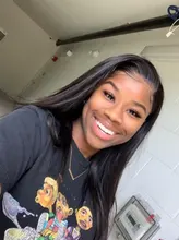 Hueso recto frente de encaje pelucas de cabello humano 180% de densidad Pre arrancó 13x4 brasileño recto peluca con malla frontal 4X4 Cierre de encaje peluca