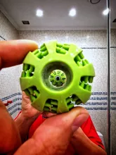 Bola de juguete interactiva para perro, Bola de goma natural con fugas, Limpieza de dientes, 5cm/7cm/11cm, nueva mascota de sandía