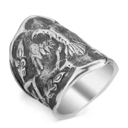 B2-dirilis-ertugrul-ring- eagle-ring- IYI-kayi-ottoman-ring-925-Sterling-Silver-Mens-Ring-Men-Rings-Male-Jewelry-Rings-For-Men-Rings-for-Women-Men-Jewelry-Retro-Flower-Men`s-Rings-Jewelry