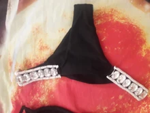 In-x-bikini con diamantes brillantes para mujer, bañador Sexy con cuello halter de realce, traje de baño de cristal para mujer, bikini brasileño 2020