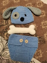 Traje de punto de ganchillo para recién nacido, accesorios para fotografía