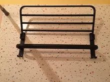 Hanger Organizer Towel-Holder Shower-Rack Bathroom-Accessories Folding Black Aluminum