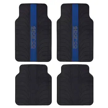 

Set 4 Sparco universal blue stripe carpets pvc / latex