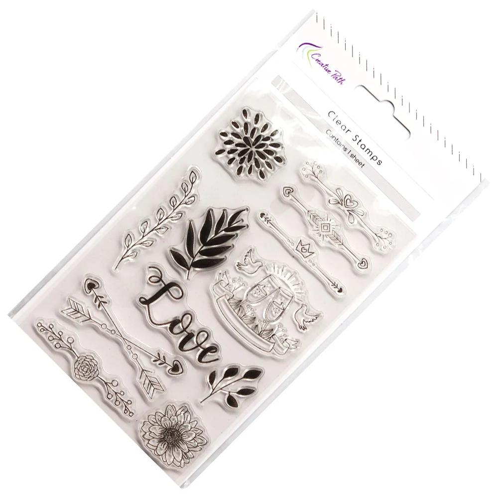 Kreative Pfad Klar Briefmarken Dichtung Transparent Silikon Hochzeit Wiederverwendbare Handwerk Für Scrapbooking Karte, Der Journaling Dekorationen – Detail 9