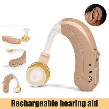 

Best Hearing Aids Rechargeable Mini Volume Adjustable Hearing Aid Wireless Ear Sound Amplifier For the Hearing Loss Elderly