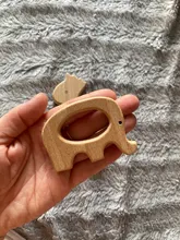 Chupete de madera con forma de Animal para bebé, colgante sin BPA, de haya, Koala, roedores, accesorios de gimnasio para bebé, productos para niños, 1 unidad