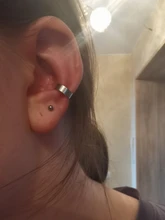 Pendientes de Clip de Cruz Simple para mujer y niña, aretes de circonia cúbica con perlas, sin Piercing, joyería