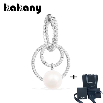 

Kakany 2020 New Fashion High Quality Luxury Monaco Jewelry Large Small Hoop Pear Earrings Women Cz Pearl Party Earring