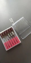 Juego de brocas para uñas, 6 uds., barra de 2,35, banda de lijado de 6,35mm, para máquina de lijado eléctrica profesional, herramientas de manicura y pedicura