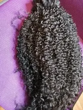 LOVE ME Afro Pelo Rizado mechones 7 unids/paquete 22-26 pulgadas Ombre naturaleza negro extensiones de pelo ondulado mechones sintéticos Pelo Rizado