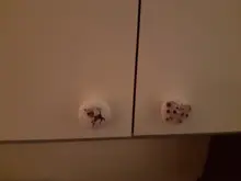 Door-Handle Wardrobe Ceramic Garden Kitchen Nordic-Style Rural Modern Round Brand YINZHURE