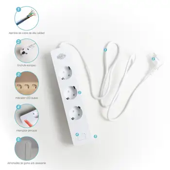 

Wifi Socket 3 Outlets Plug EU 2 USB Smart Socket Power Strip Smart life APP Voice Control for Alexa Google home