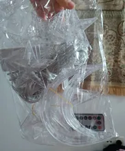 Lights Curtain-String Moon-Lamp Window-Decor Christmas Garland Fairy Icicle-Star LED